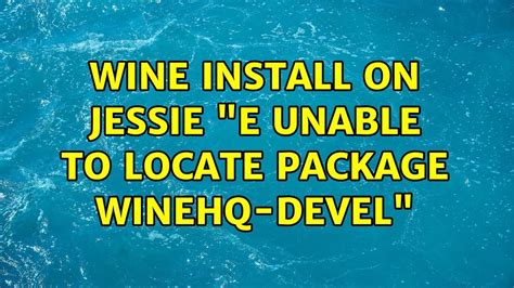 winhq22|Unable to locate package winehq.